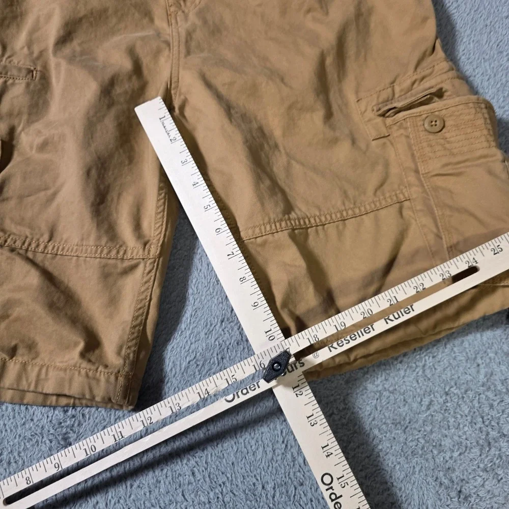 Jordan Craig Mens 36 Cargo Shorts Tan Khaki Cotton Utility Multi Pocket 4454